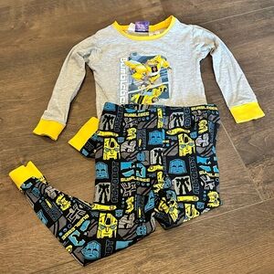 Kids Pajamas - Gray and Yellow